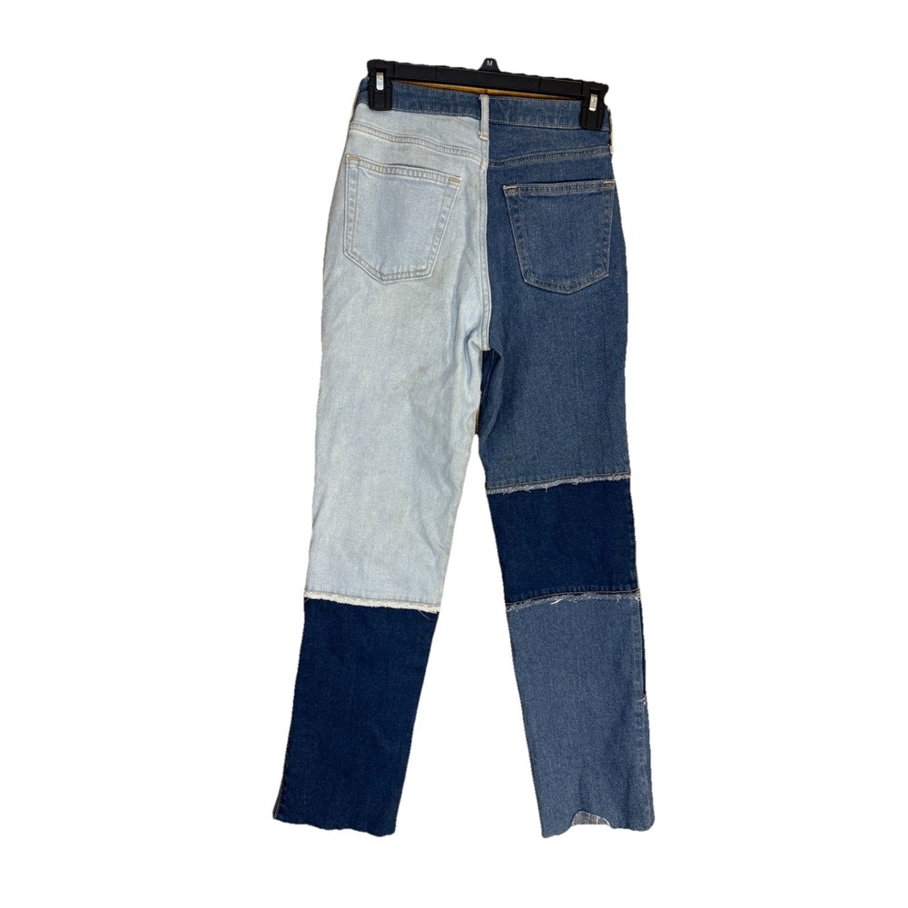 Hollister Women's Ultra High Rise Vintage Straight Jeans Patchwork Size 24 - Picture 2 of 9